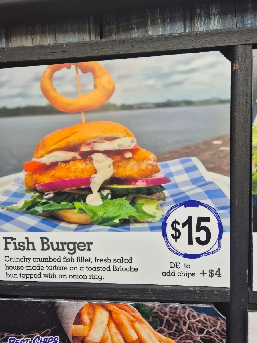 Menu, SALTY SAILOR... Seafood By The River