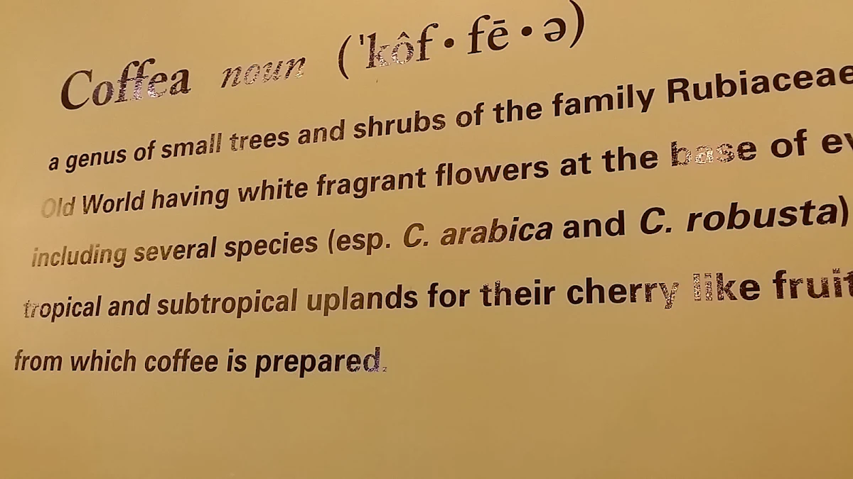 Menu, Coffea Espresso Bar