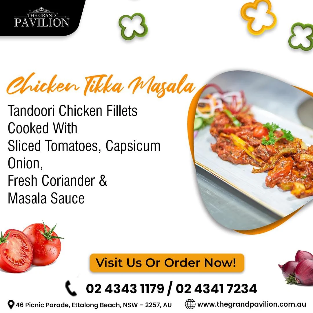 Menu, The Grand Pavilion - Indian Restaurant in Umina Beach - Best Indian Food