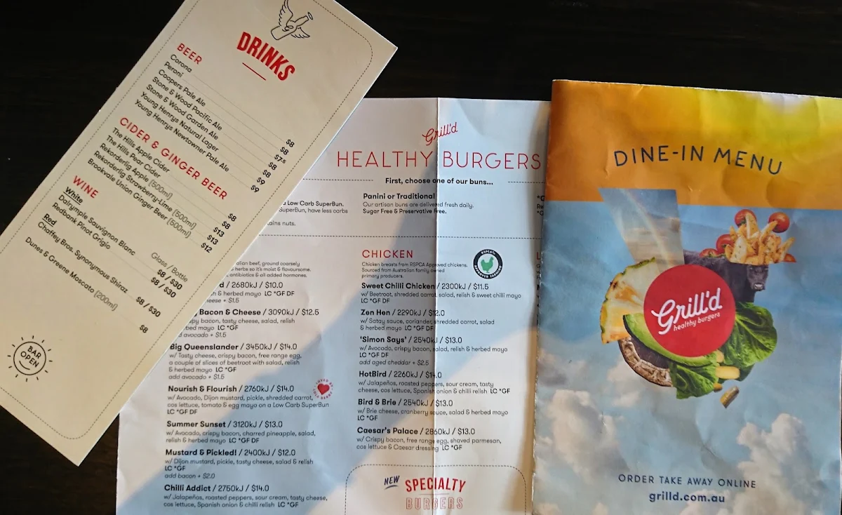 Menu, Beach House Bar & Grill Browns Plains