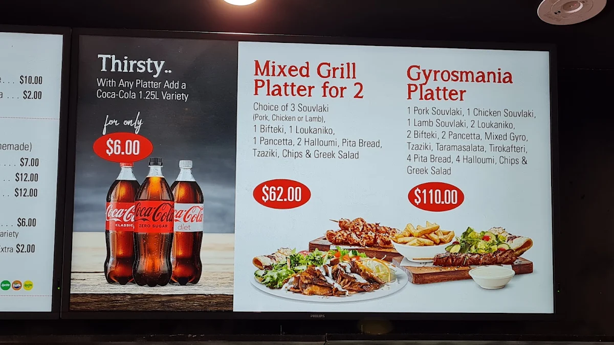 Menu, GYROSmania