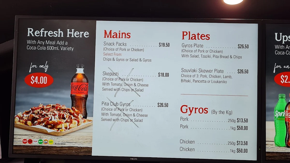Menu, GYROSmania