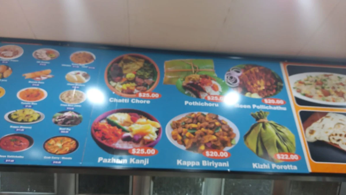 Menu, Blue Moon Restaurant