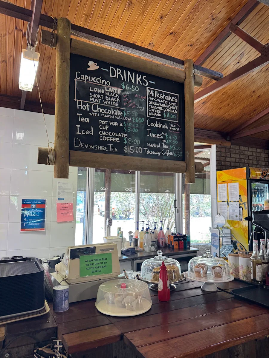 Menu, Wave Rock Cafe, Hyden WA