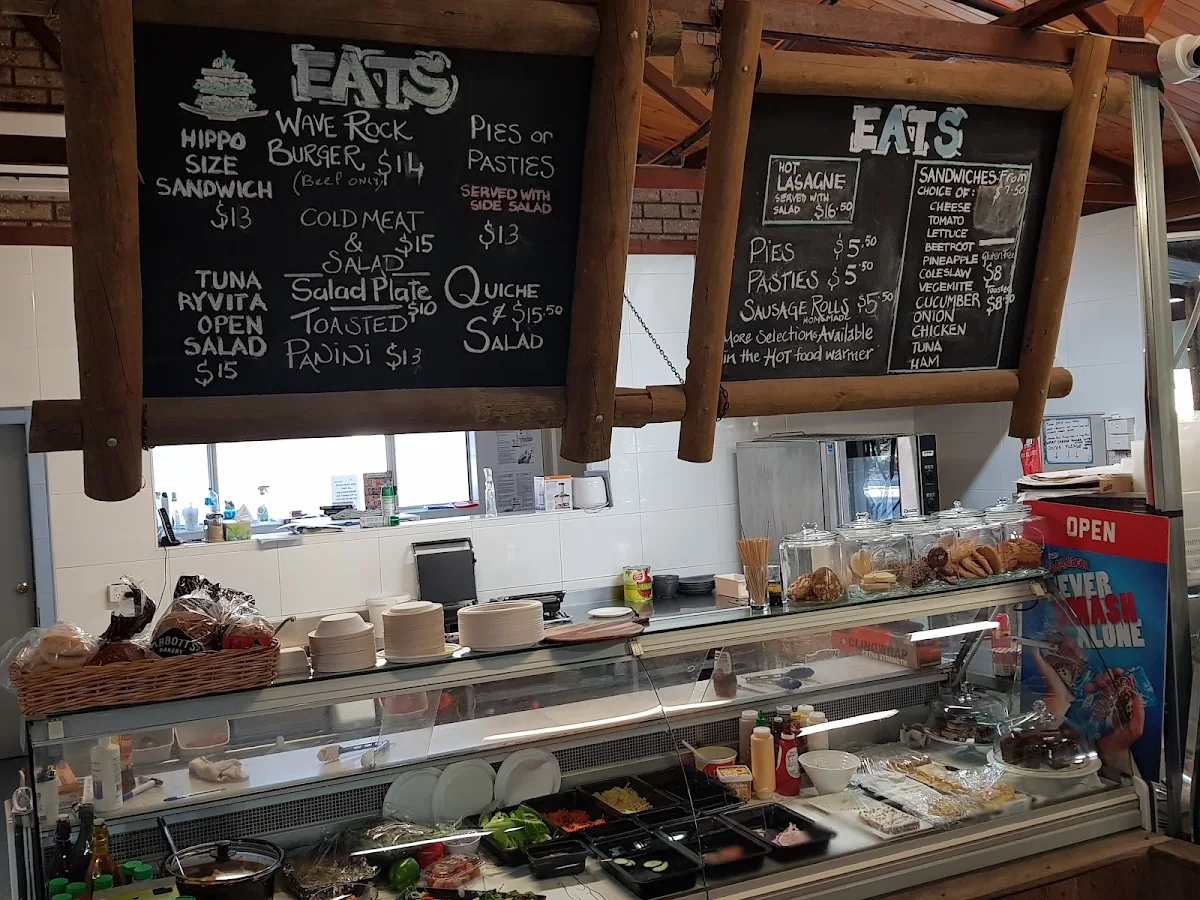 Menu, Wave Rock Cafe, Hyden WA