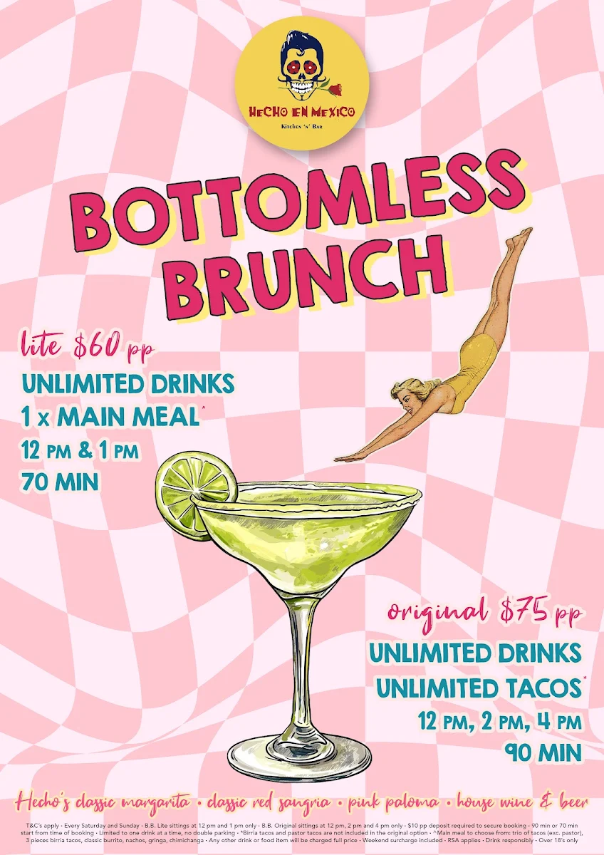 Menu, Hecho en Mexico Werribee