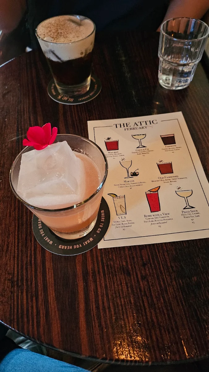 Menu, Black Pearl