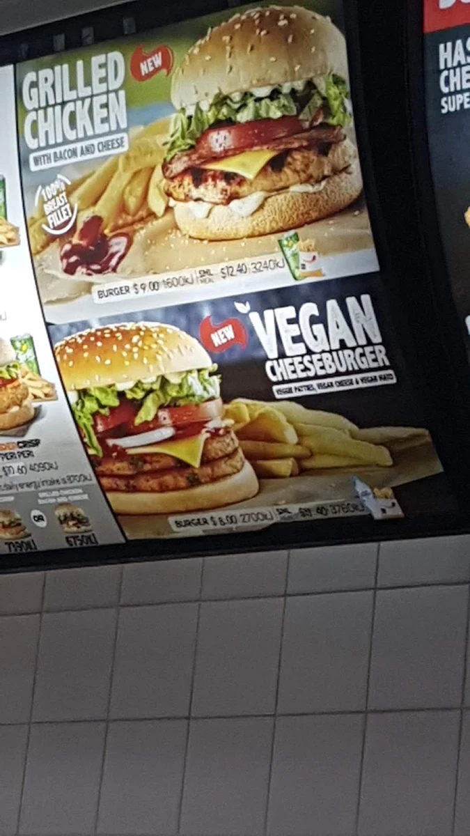 Menu, Hungry Jack's Burgers Rockingham