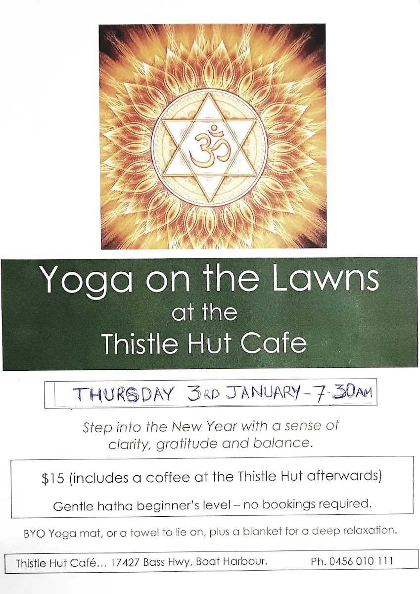 Menu, Thistle Hut