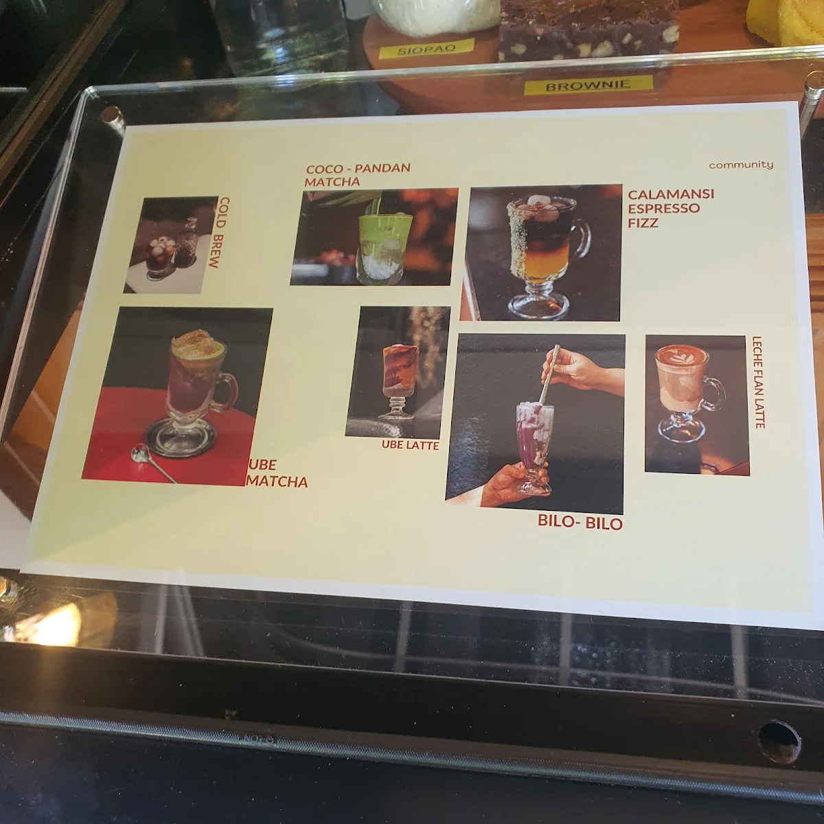 Menu, Adhika Cafe