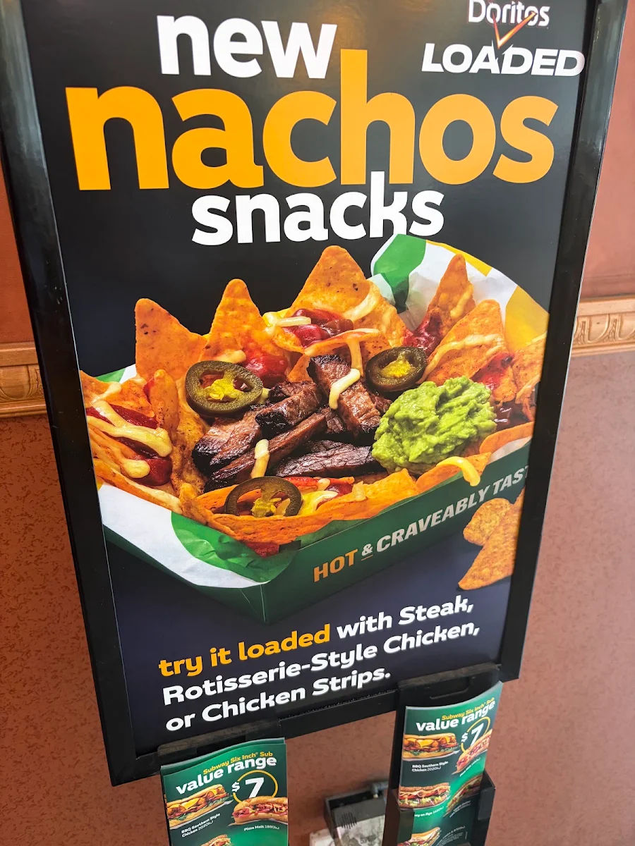 Menu, Subway Parramatta Smith St
