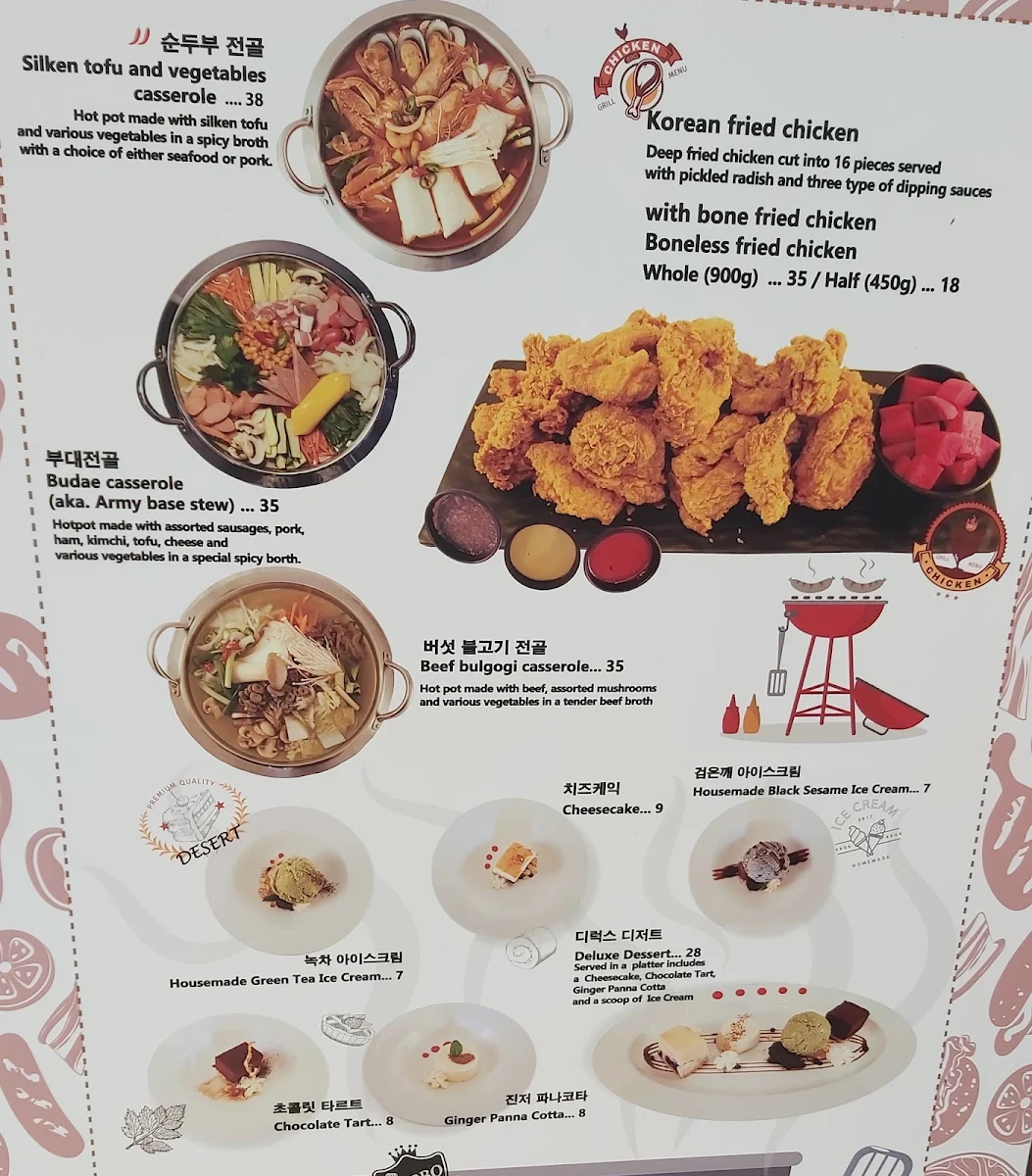 Menu, BBQ-K Glen Waverley