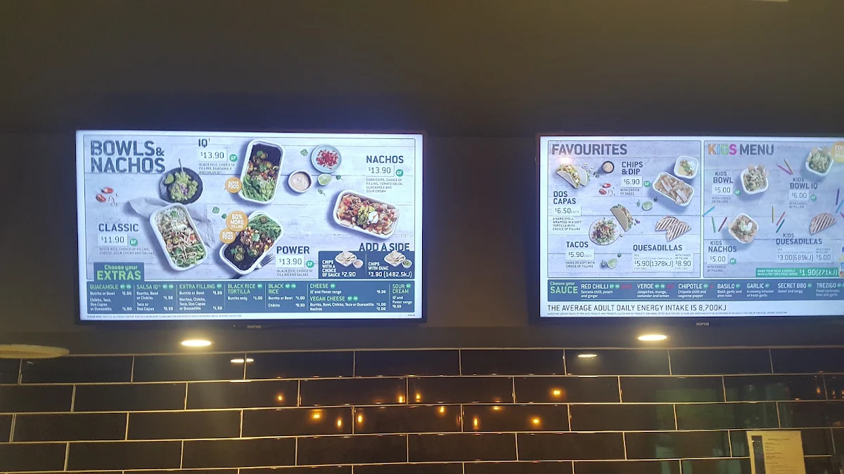 Menu, Zambrero Springwood
