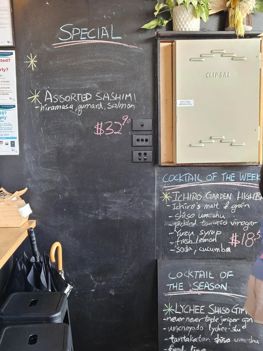 Menu, LiHO Shokudo