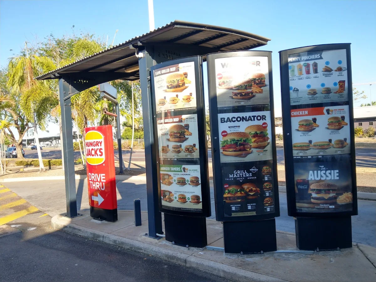 Menu, Hungry Jack's Burgers Palmerston