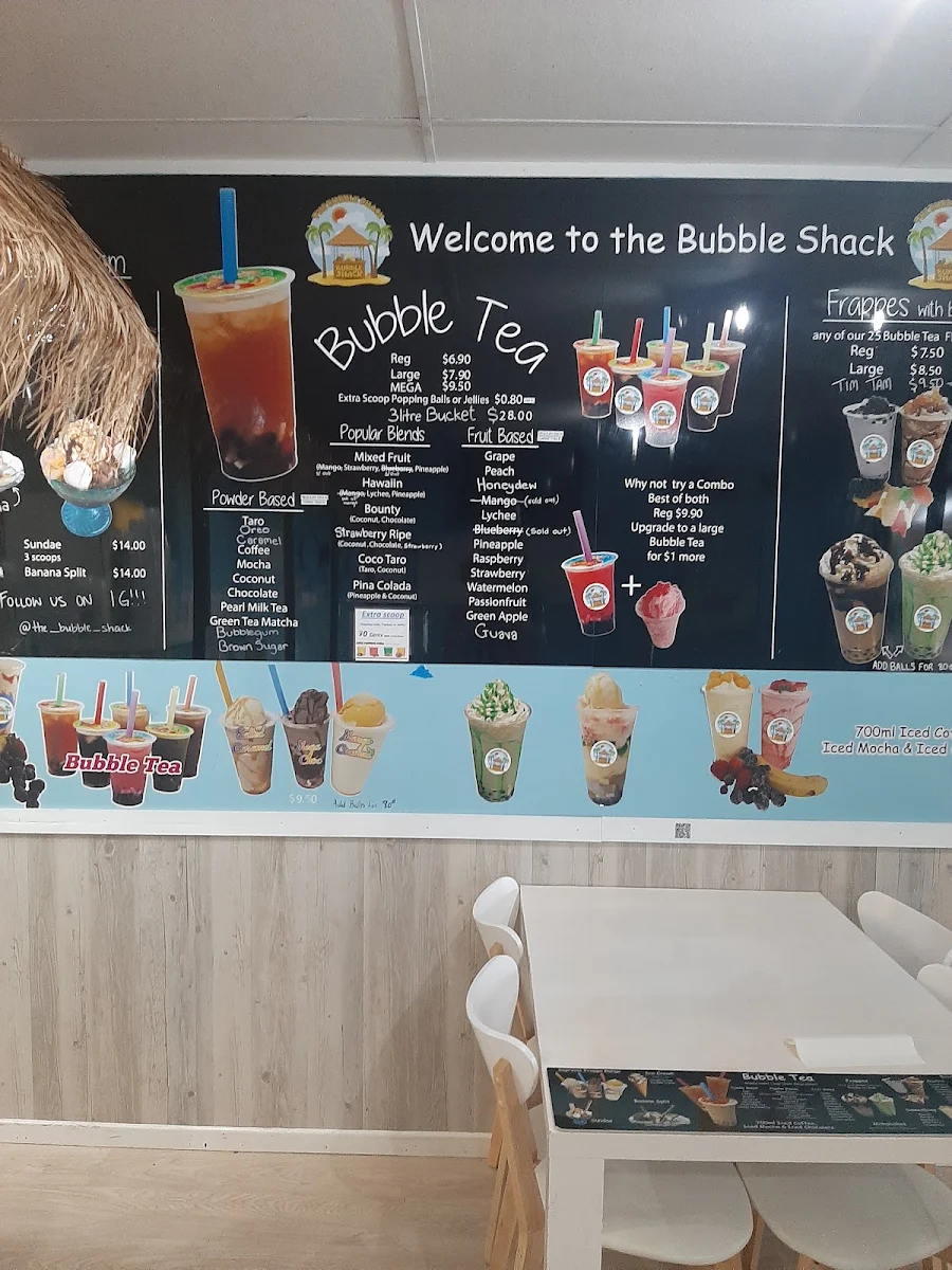 Menu, Bubbles n Froth