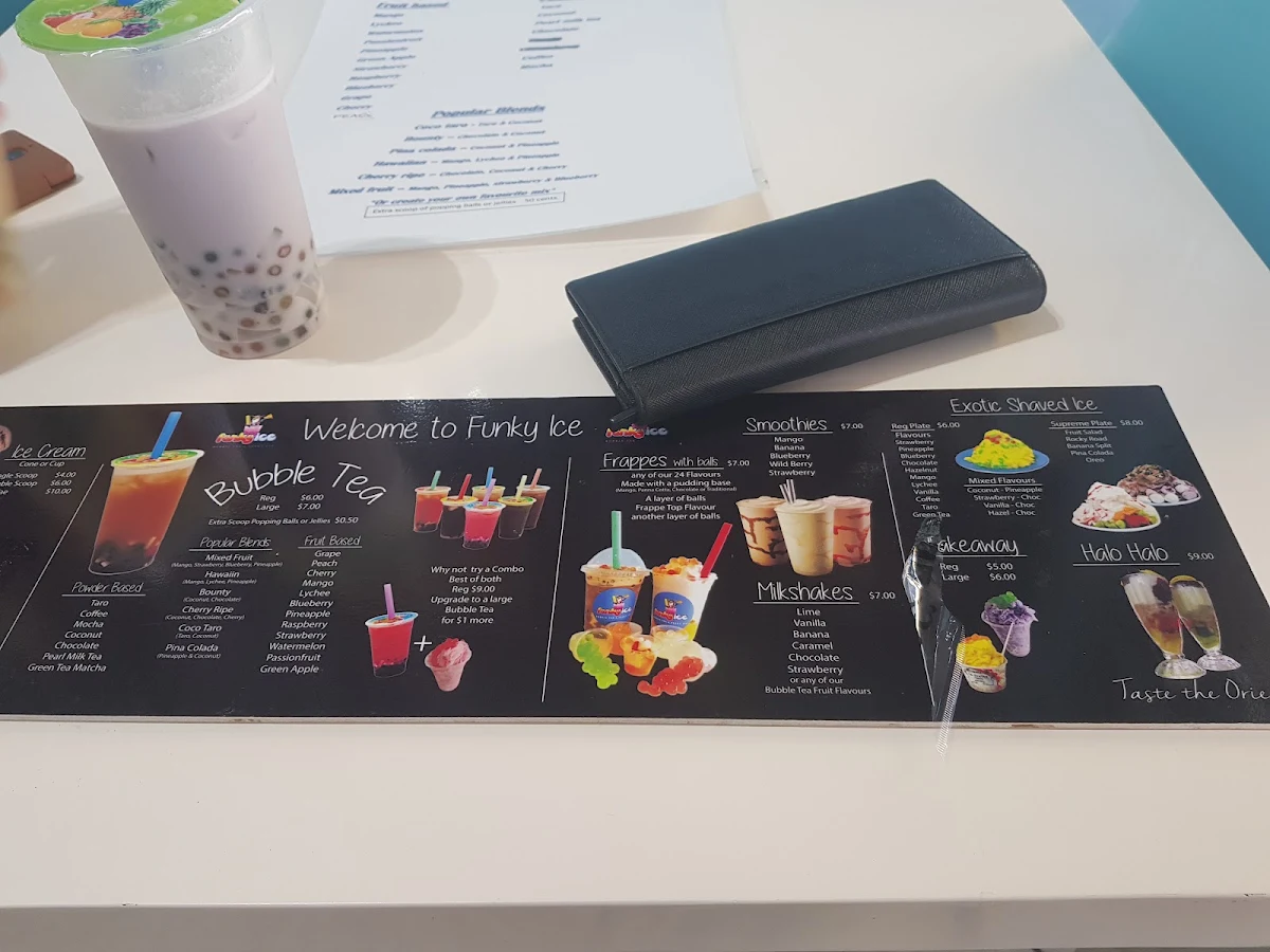 Menu, Bubbles n Froth
