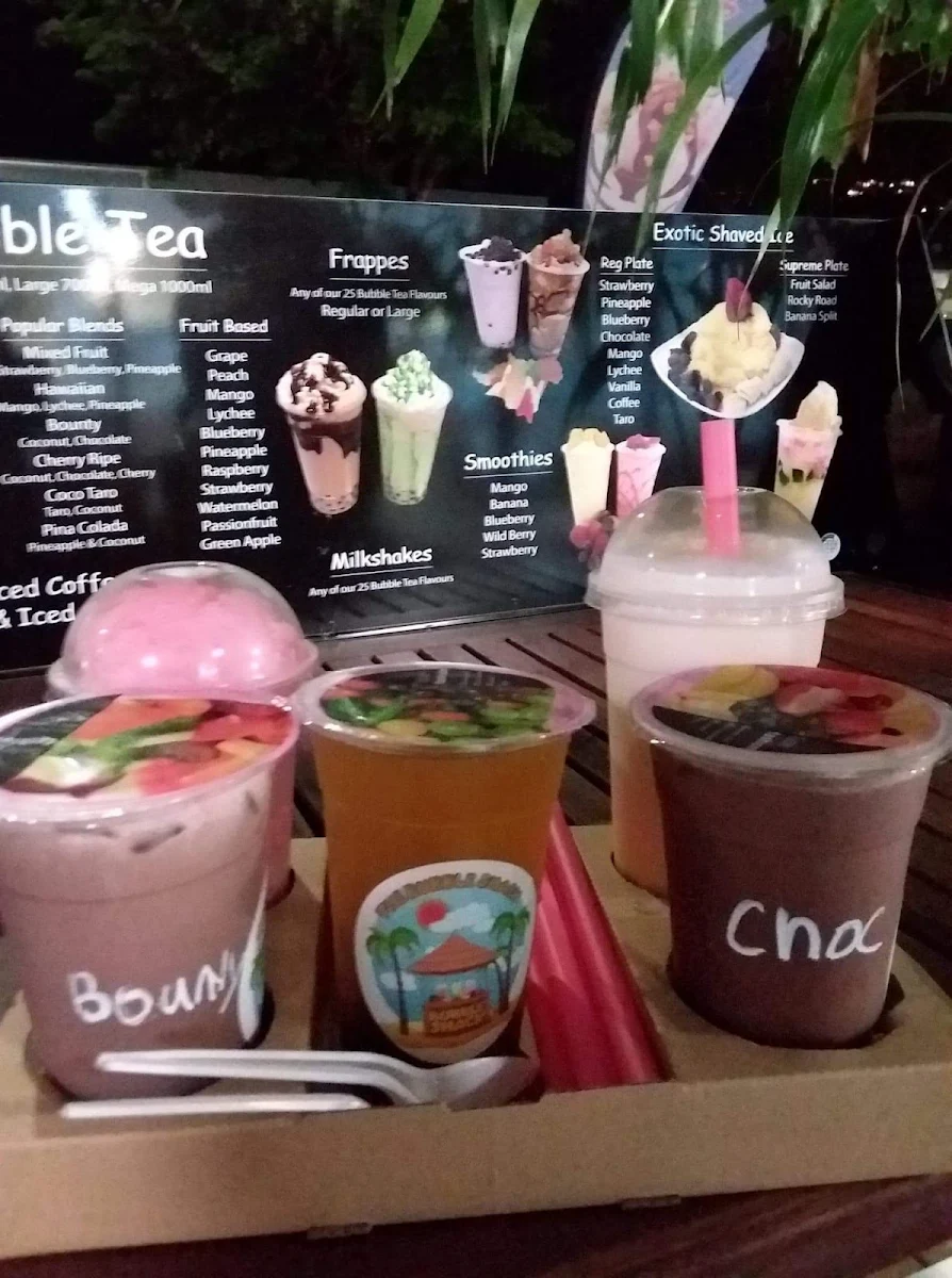 Menu, Bubbles n Froth