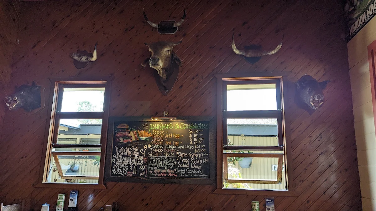 Menu, The Caves Hotel QLD