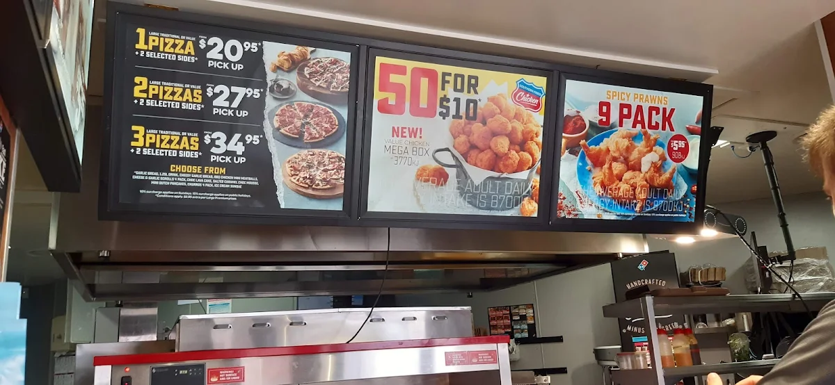Menu, Domino's Pizza Beaudesert