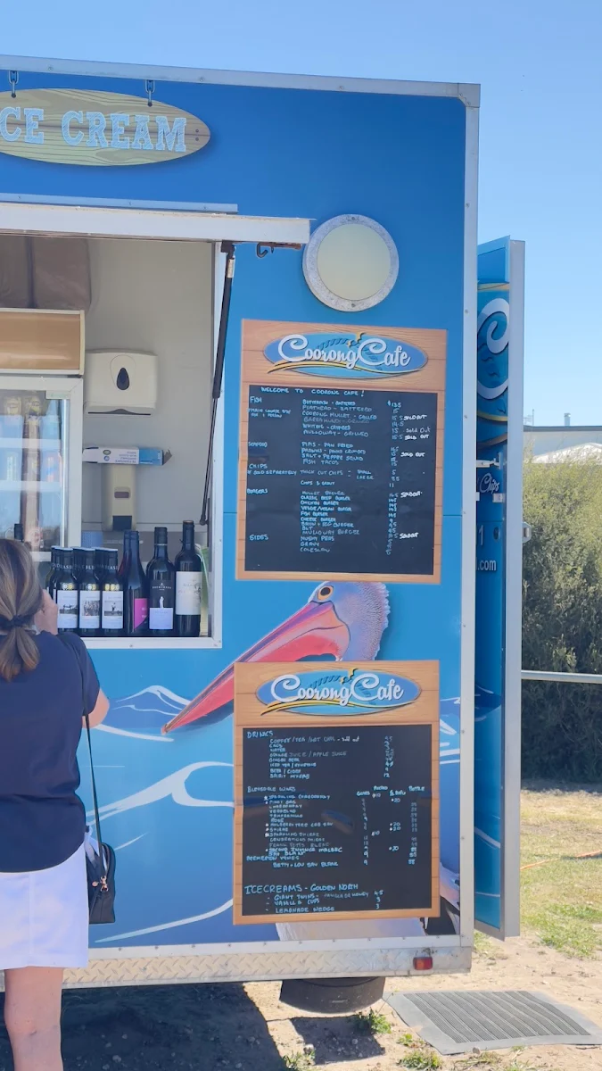 Menu, Coorong Cafe