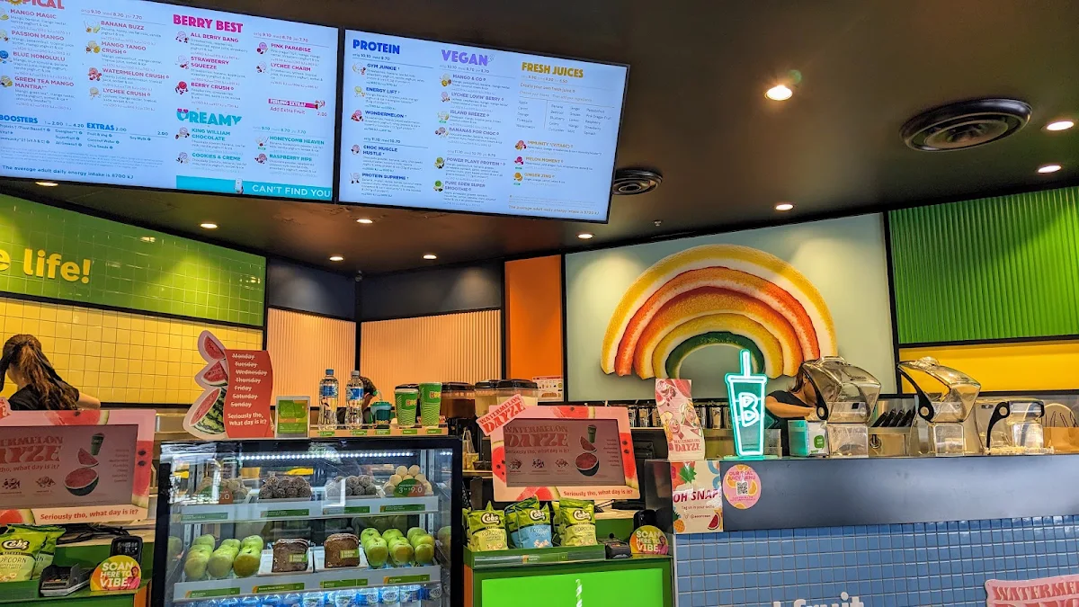 Menu, Splash Juice Bar Cafe