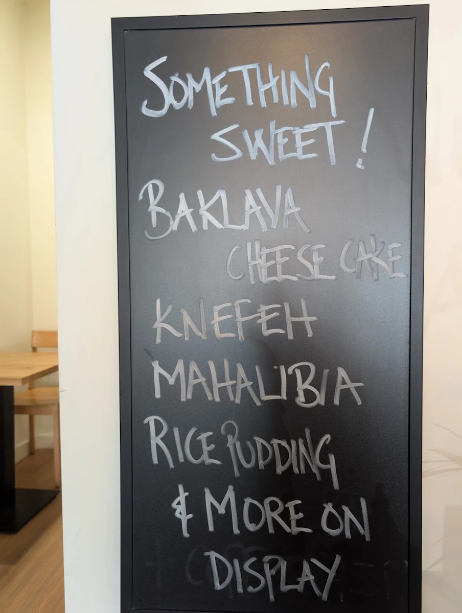 Menu, Cafe Jabelle