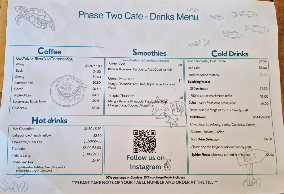 Menu, Phase Two