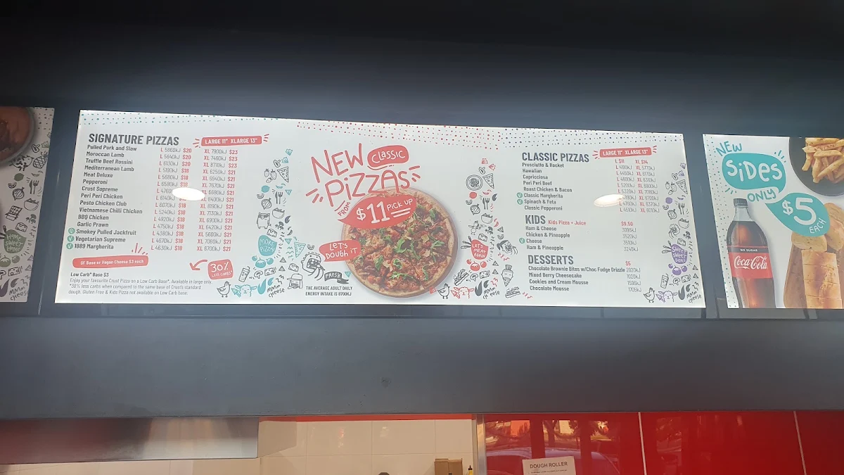 Menu, Crust Pizza Mildura