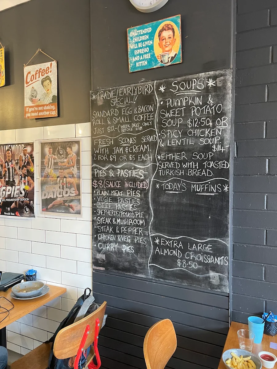 Menu, Cafe Z