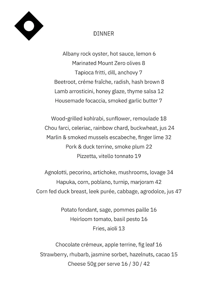 Menu, Bar Local Drop