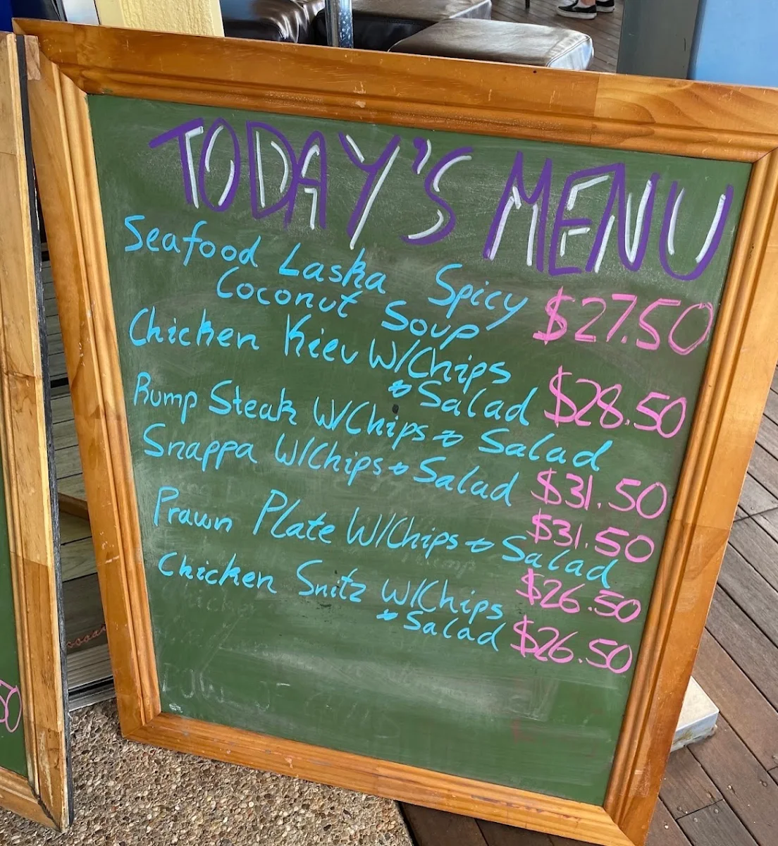 Menu, Yachtie Bar & Cafe