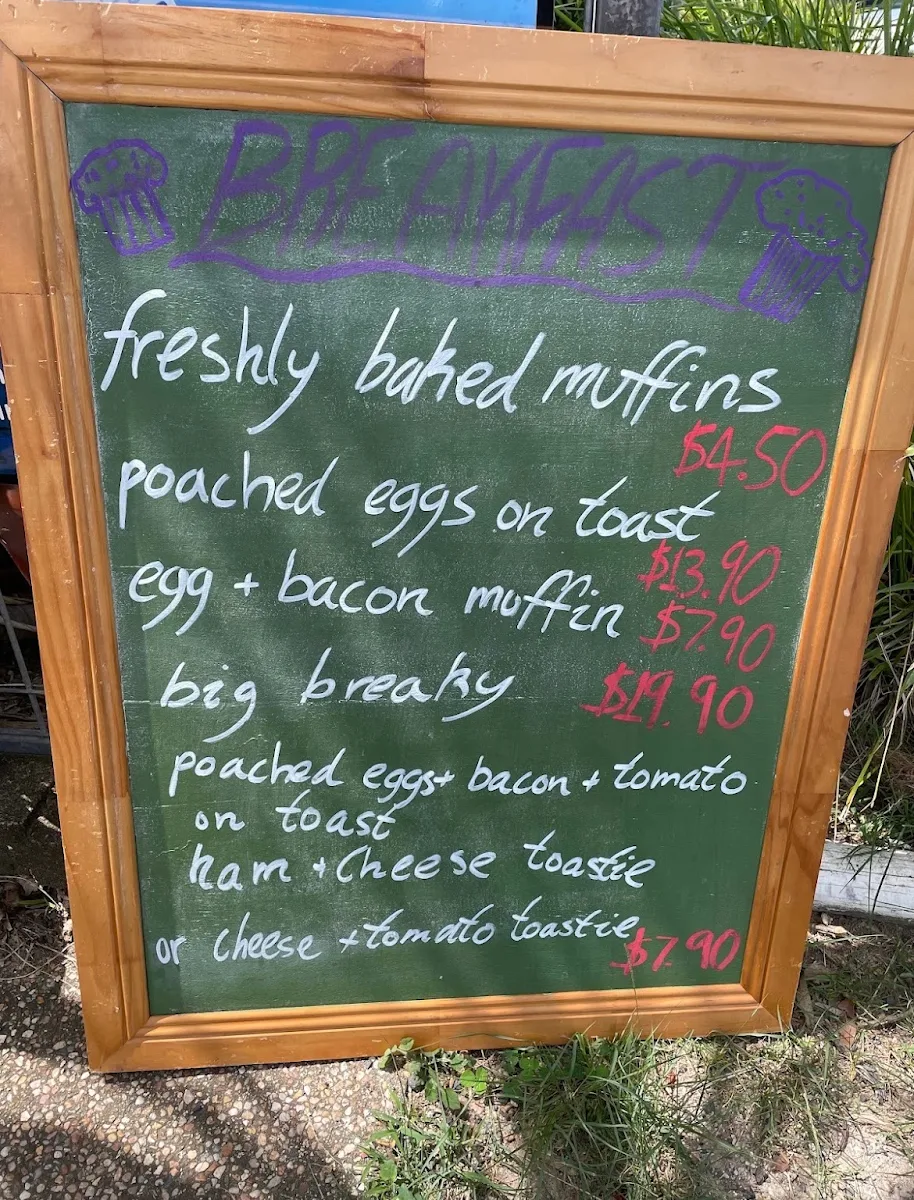 Menu, Yachtie Bar & Cafe