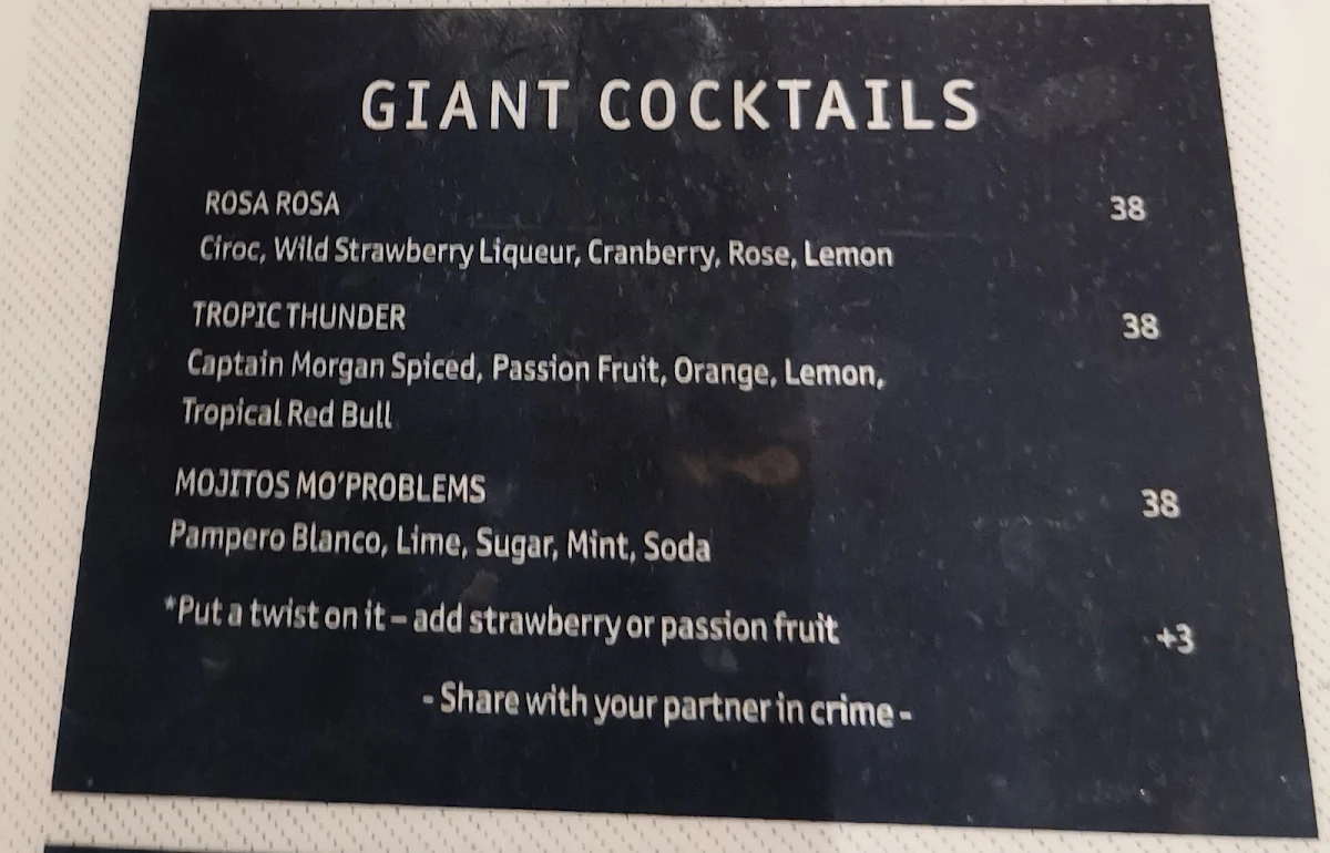 Menu, The Reveley