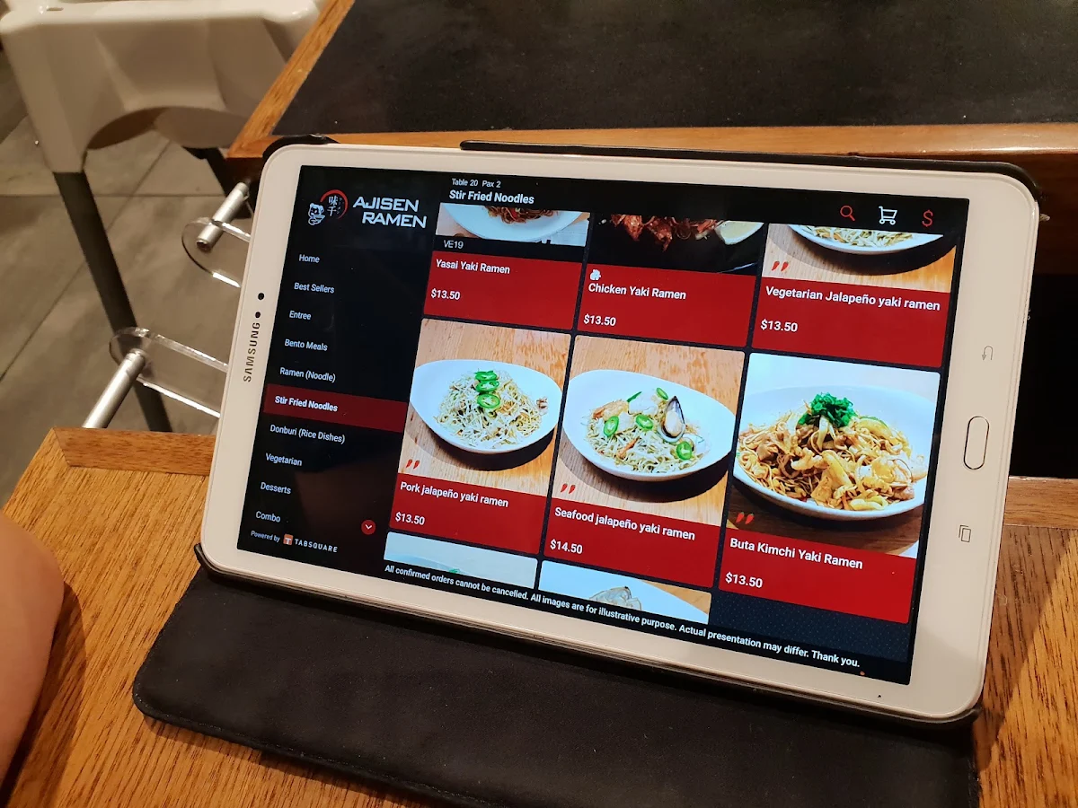 Menu, Ajisen Ramen Highpoint