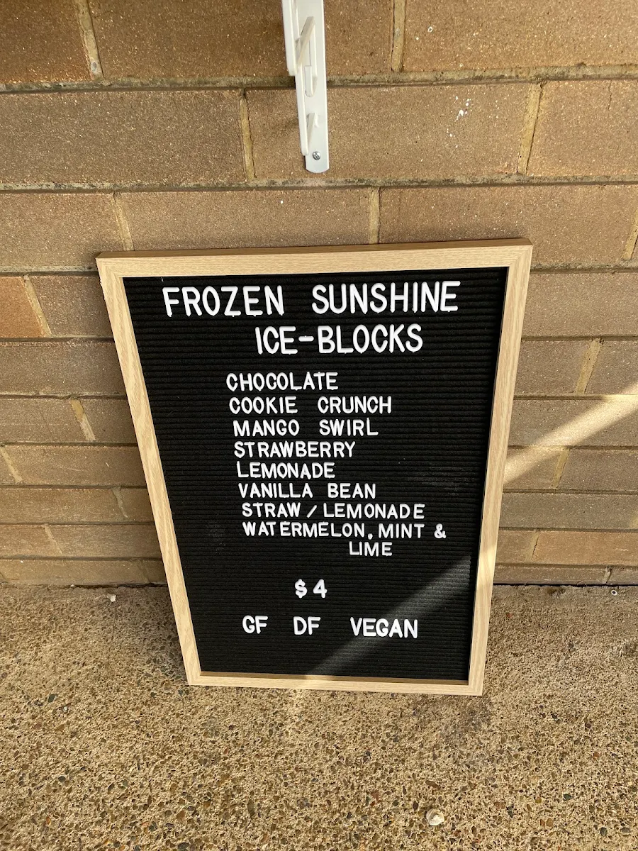 Menu, Bean on the Green