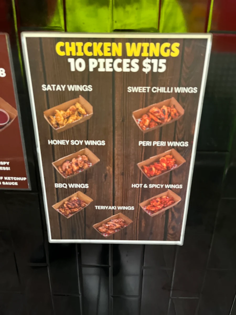 Menu, Big Boyz Pizza