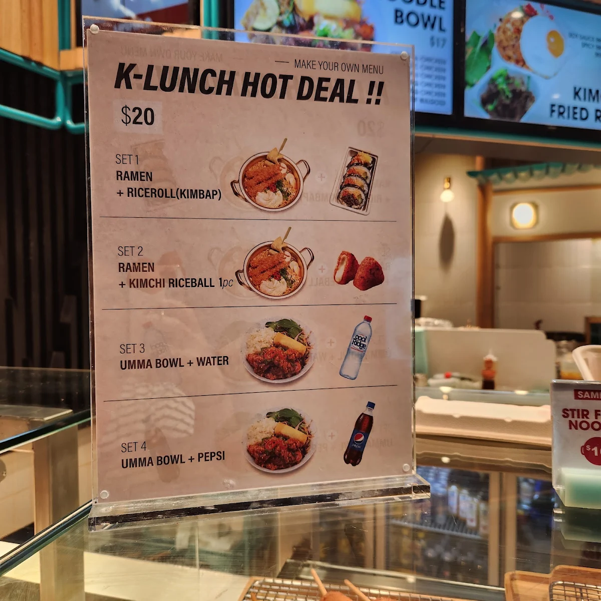 Menu, Umma Kitchen
