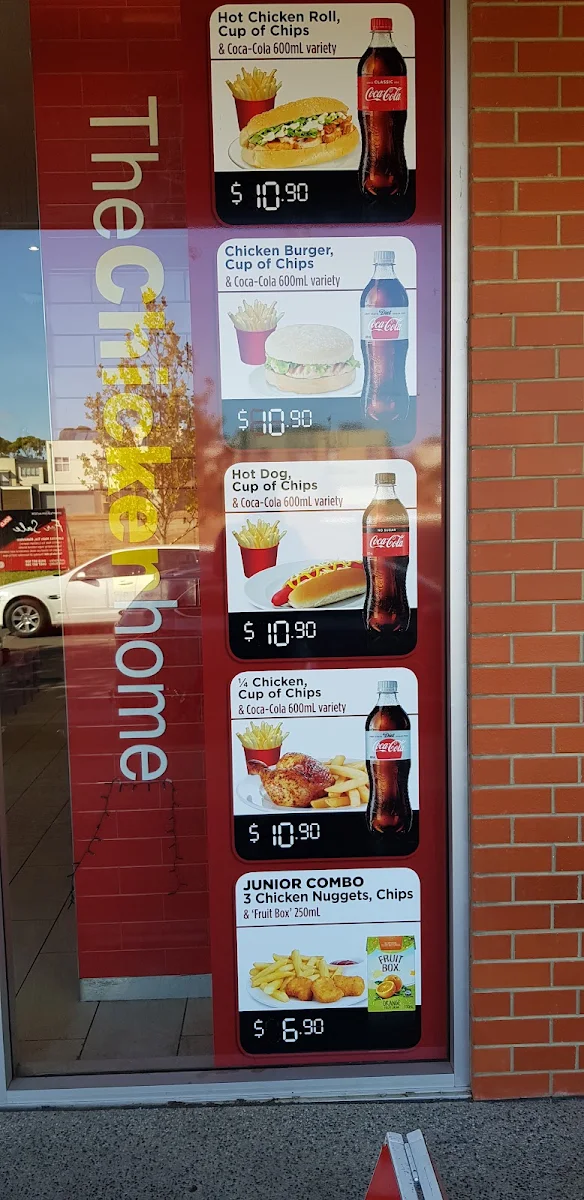 Menu, The Chicken Home