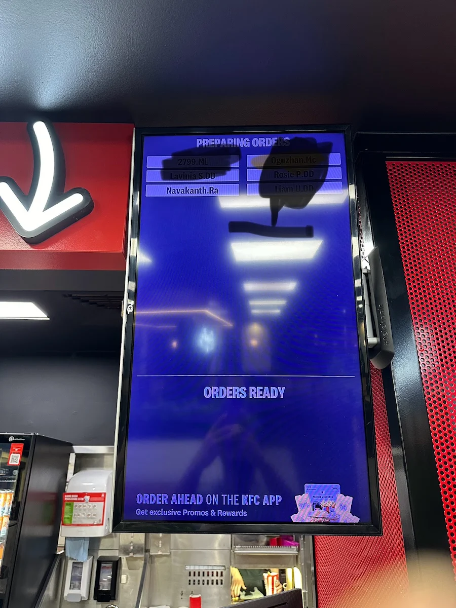 Menu, KFC Sunshine