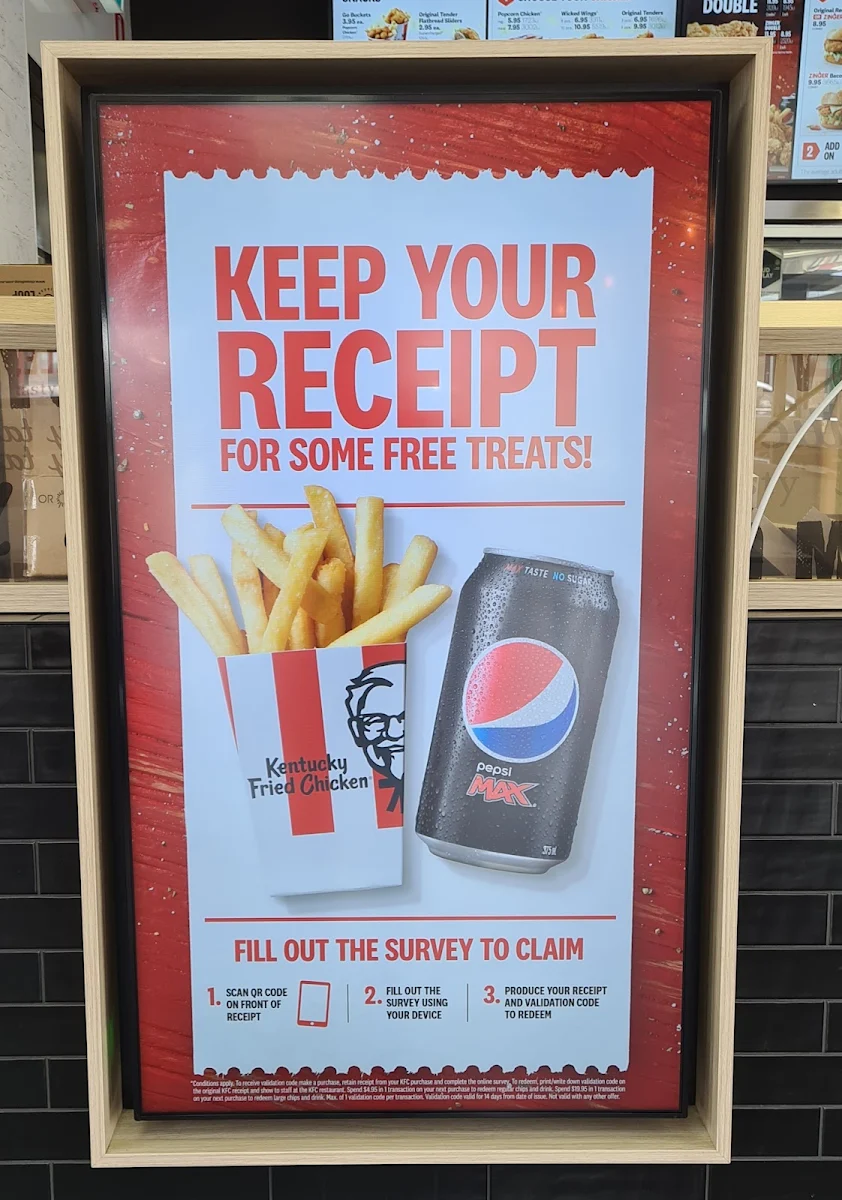 Menu, KFC Sunshine