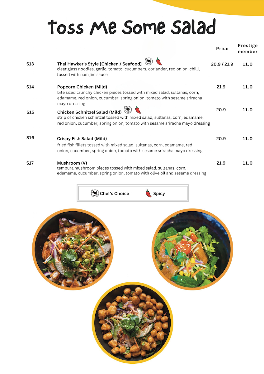 Menu, Cheeky Chewies 2 (Werribee)