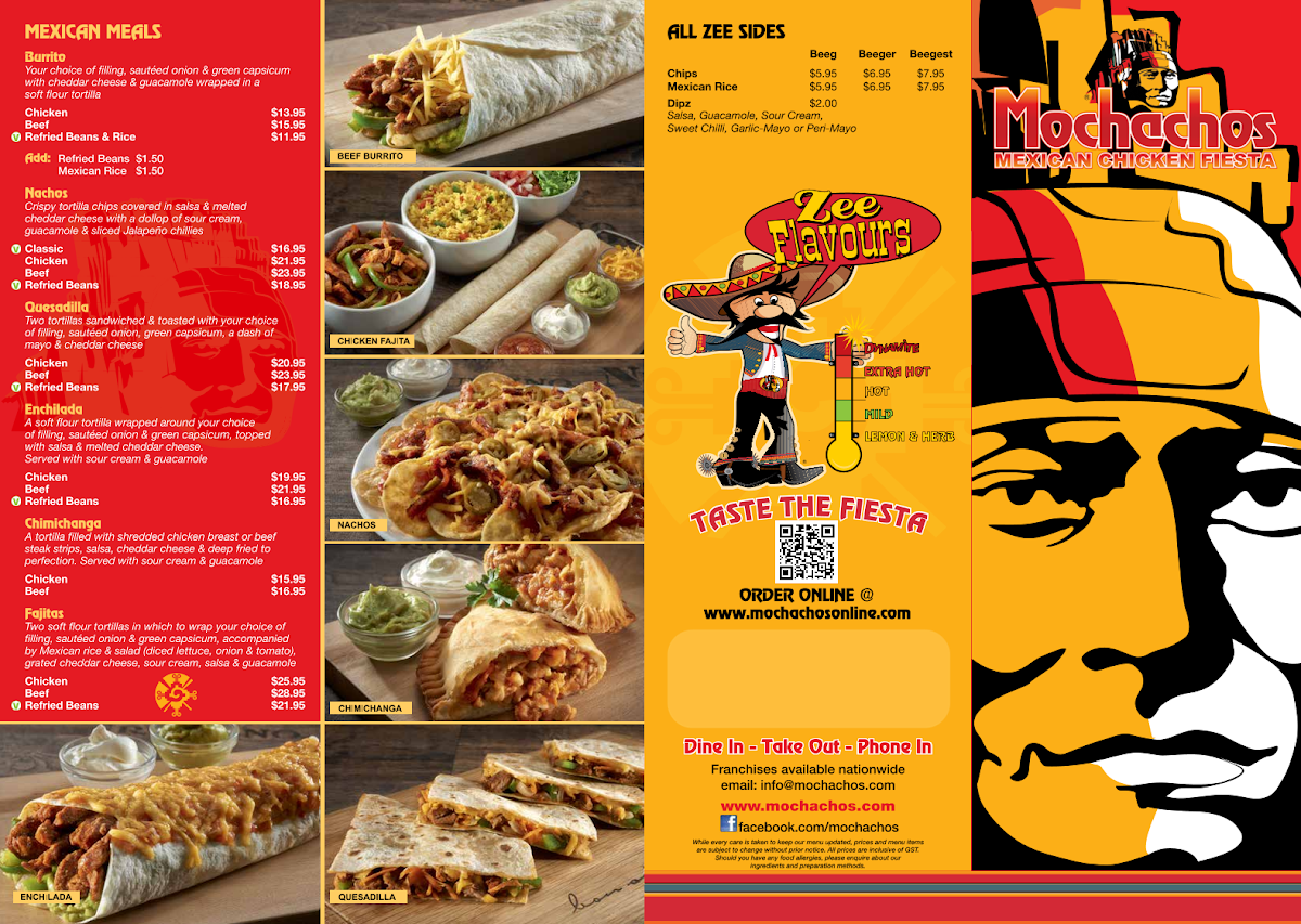 Menu, Mochachos Carousel