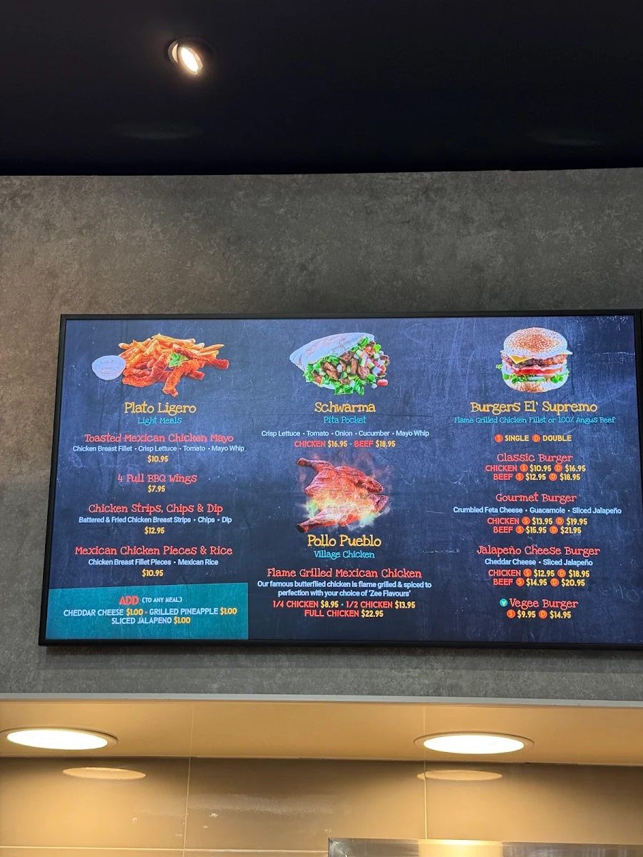 Menu, Mochachos Carousel