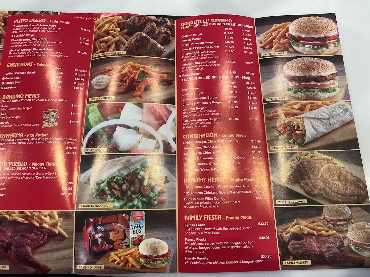 Menu, Mochachos Carousel