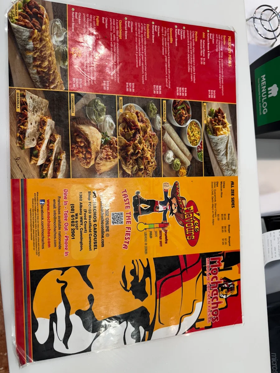 Menu, Mochachos Carousel