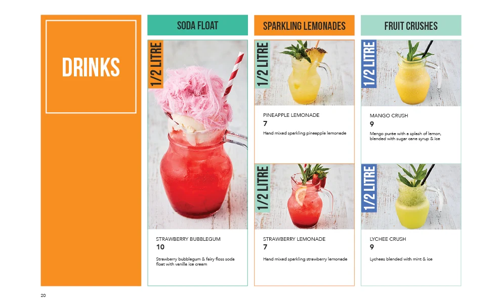 Menu, RASHAYS - Rhodes