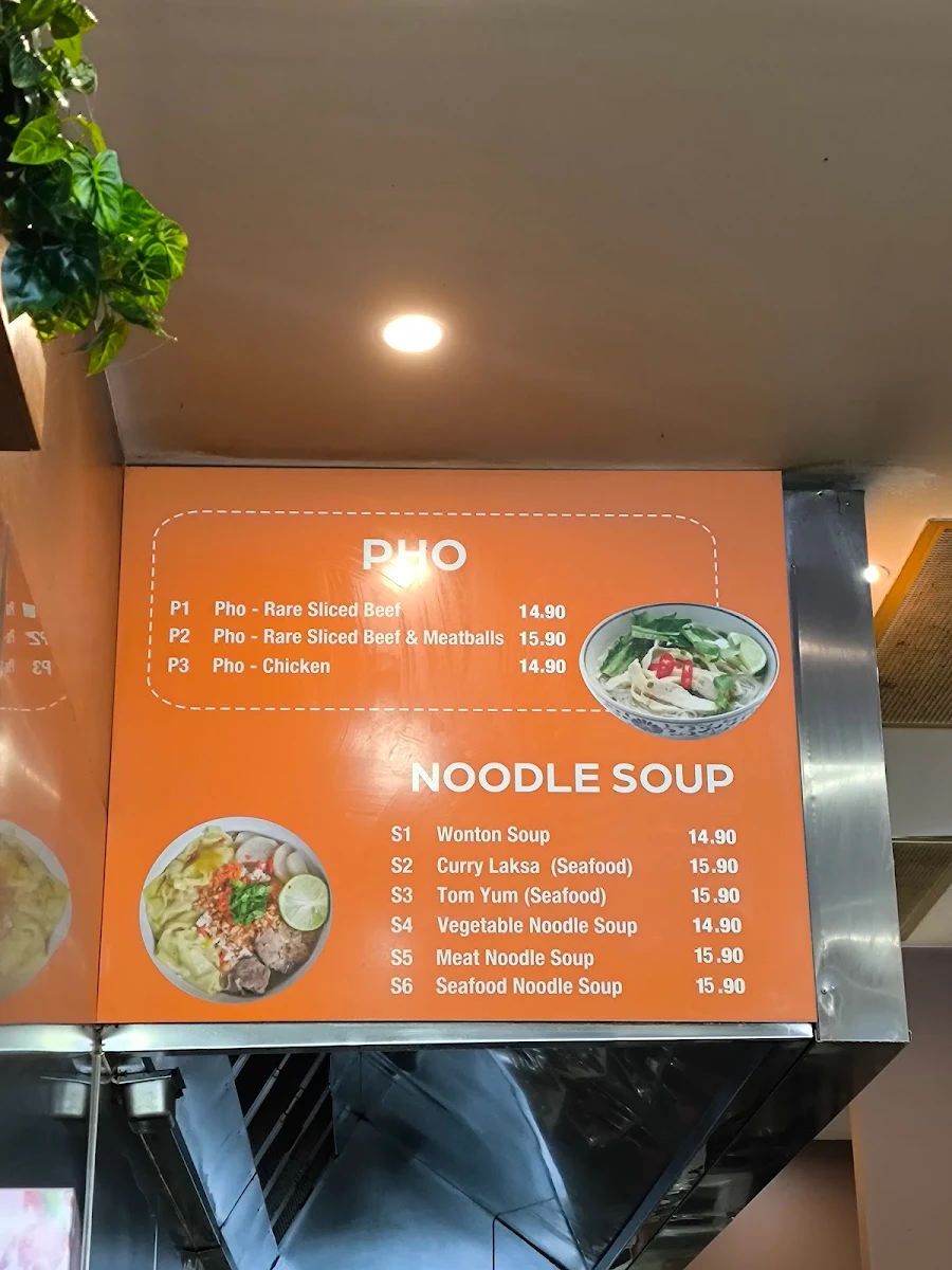 Menu, Rice Garden