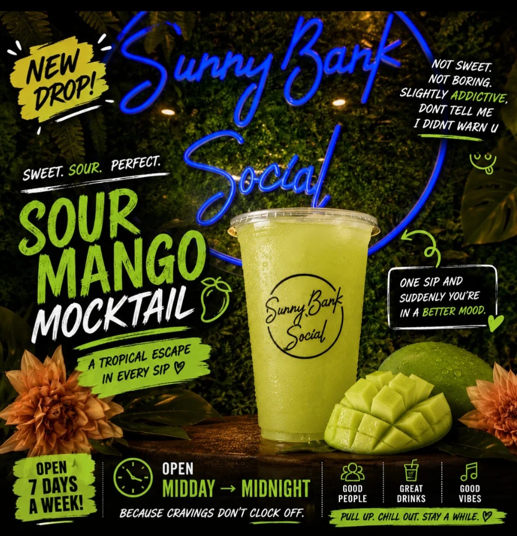 Menu, Sunnybank Social