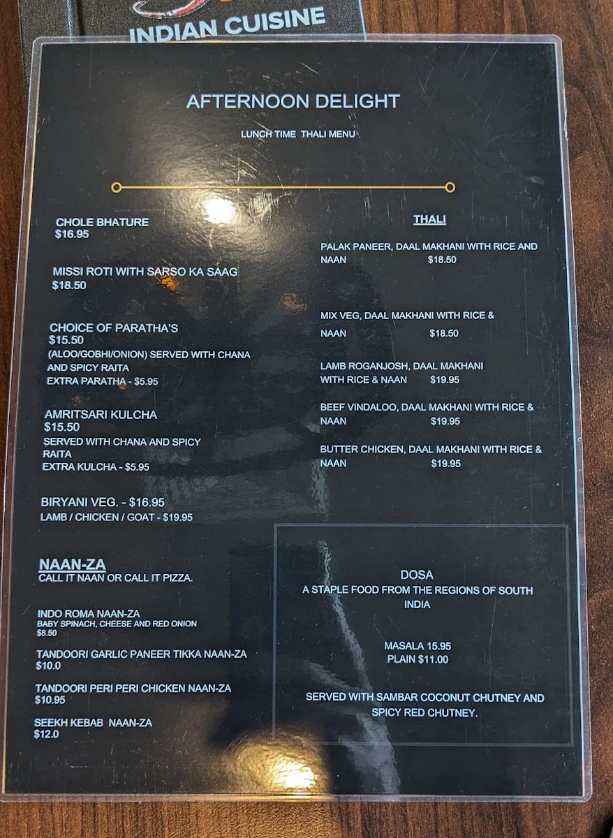 Menu, Priya